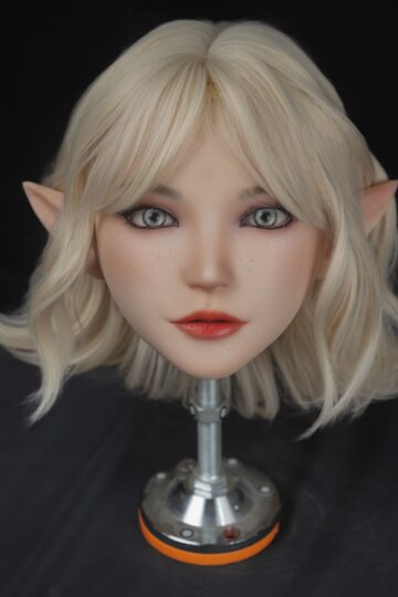 Small Imperfections: Single Silicone Elf Doll Head (No. 2)