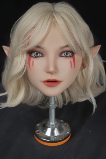 Small Imperfections: Single Silicone Elf Doll Head (No. 3)